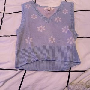 Blue sleeveless top